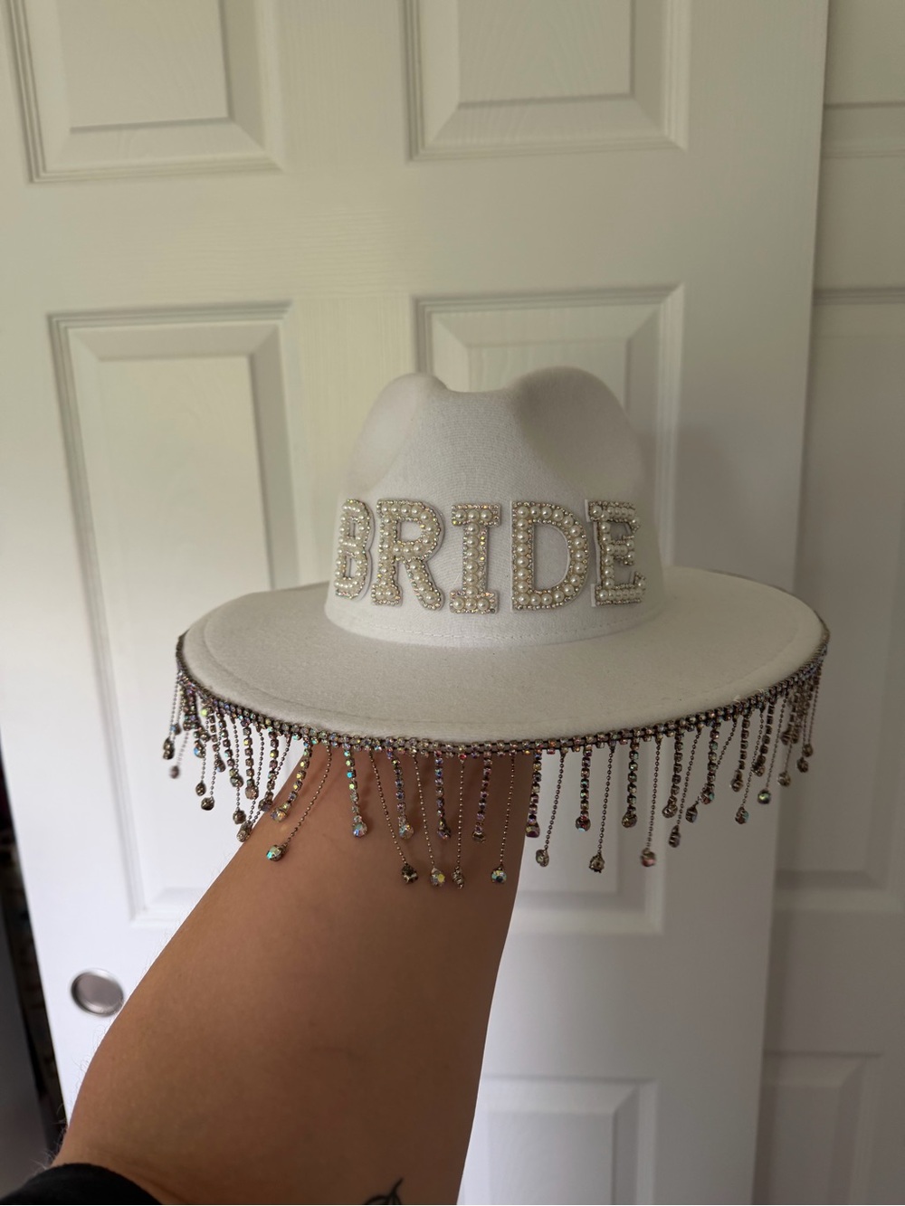 Bride Bachelorette Party Cowgirl Flat Brim Hat